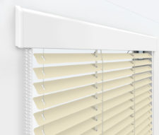 Жалюзи Изотра 16 мм на пластиковые окна - цвет светлая слоновая кость