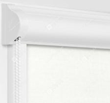 Рулонные кассетные шторы УНИ - Карина блэкаут белый