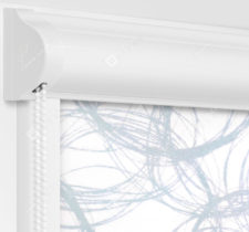 Рулонные кассетные шторы УНИ - Эклипс серый