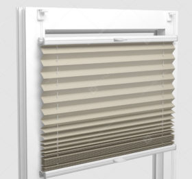 Шторы Плиссе - Аида бежевый на пластиковые окна